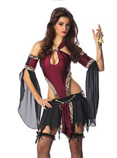Black lace queen halloween costume MH3132