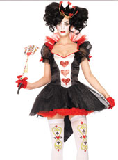 Black and red showrt sleeve halloween costume  MH3134