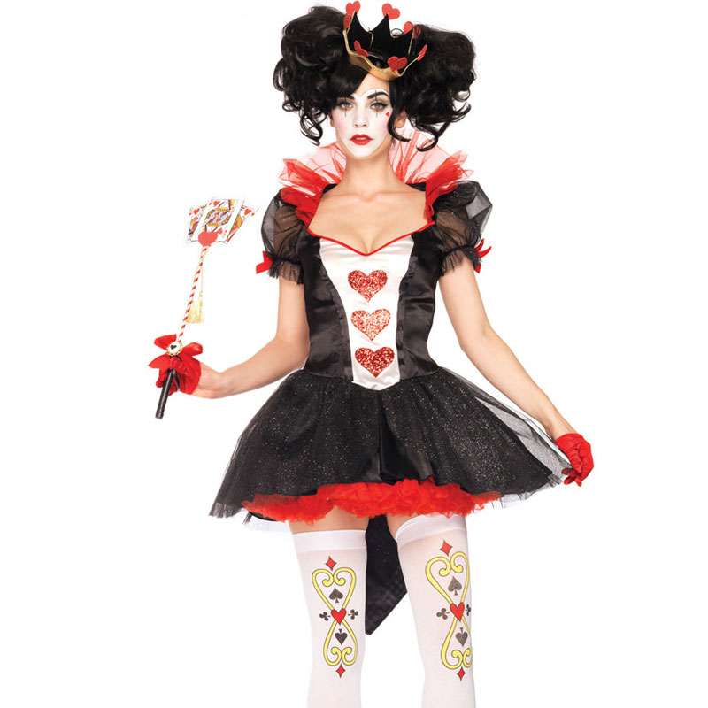 Black and red showrt sleeve halloween costume  MH3134
