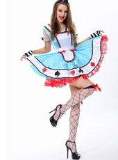 Cute Blue French Maid Costume MH3139