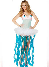 Halloween Whacky Translucent Lace Dress  MH3148