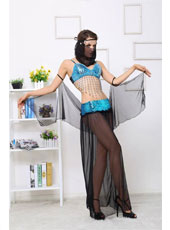 Blue&Black Lace Dance Wear  MH3156