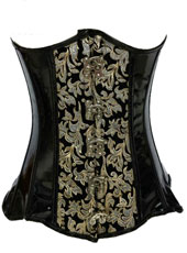 Black flower hooks corset S-3XL MH1186