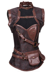 Stylish Brocade Vintage Steampunk Corset  S-XXL  MH1206