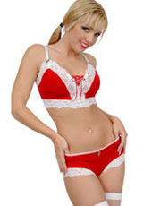Two pcs sexy christams costume MH3226