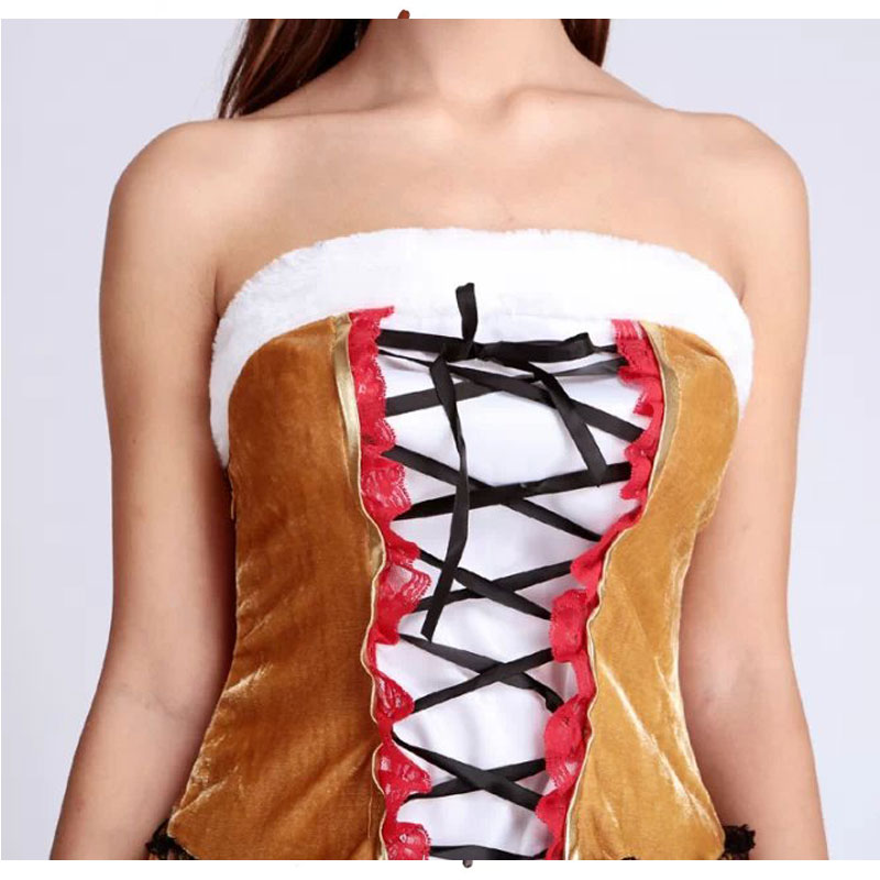Yellow cosplay deer animal costume MH3246