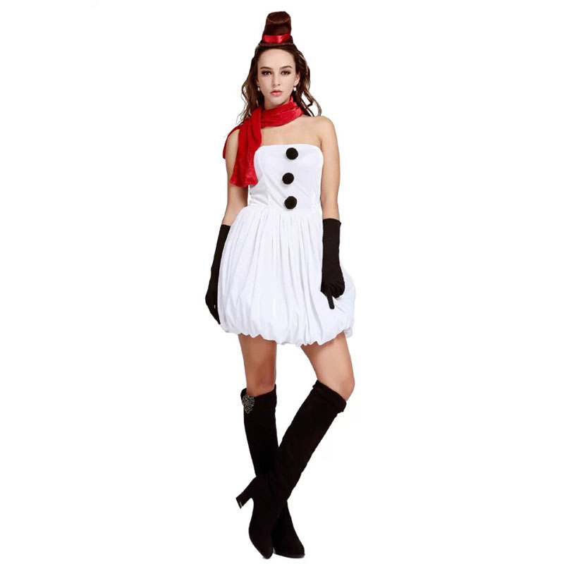 Lovely white snowgirl costume MH3248 