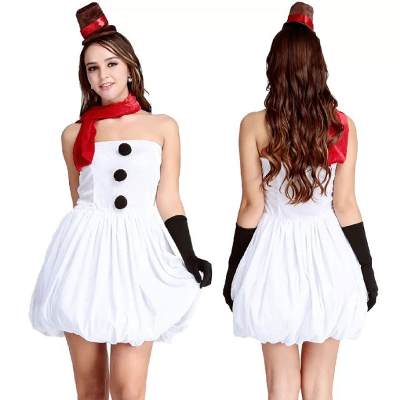 Lovely white snowgirl costume MH3248 