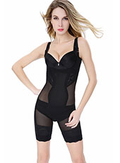 Black Translucent Sexy Body Shaper for Women L-3XL MH1228