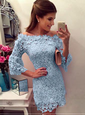 The light blue dress S-XL  MH5380