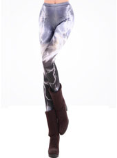 Grey Galaxy Slim Leggings MH13013