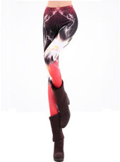 Red Galaxy Slim Leggings MH13014