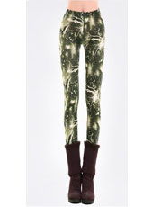 Green Galaxy Slim Leggings MH13015 MH13010