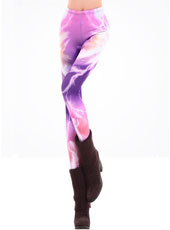  Violet Galaxy Slim Leggings MH13016