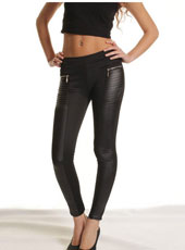 Black Leather Slim Leggings  S-XXL  MH13027