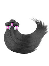 5A Beautiful Attractive Virgin Hair Straight 100% Real Hair Extensions In Black S-9XL  MH15023 