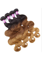 Brazilian Body Wave Ombre 3T Human Hair Extension S-9XL MH15026