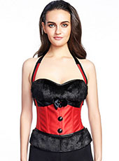 Read Halter Steel Bone Underbust Corset S-2XL MH1296
