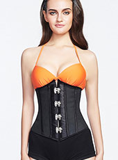 Black Underbust Steel Bone Strong Hook Corset S-XXL MH1301