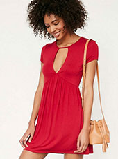 Short Sleeve Skate Dress S-XL MH5433