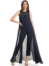 Black Mesh Cover Jumpsuit S-XL MH5438