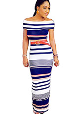 Tight fitting long dress S-XL MH5444