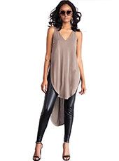 long and loose waistcoat and leather pants S-L MH5446