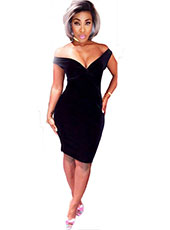DeepV Strapes Woman Dress S-L MH5453