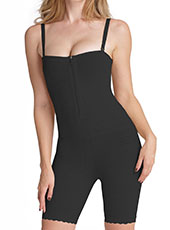 Black Zipper  Body Shapewear Without Hole on But S-4XL MH1306