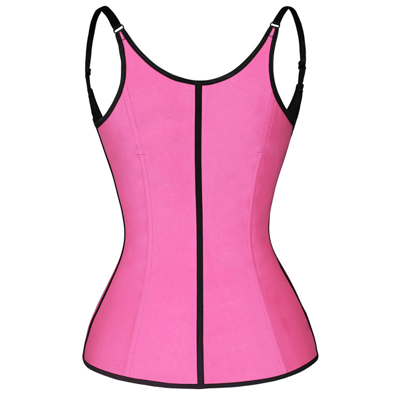 Pink Latex Vest Corset XS-6XL MH1050