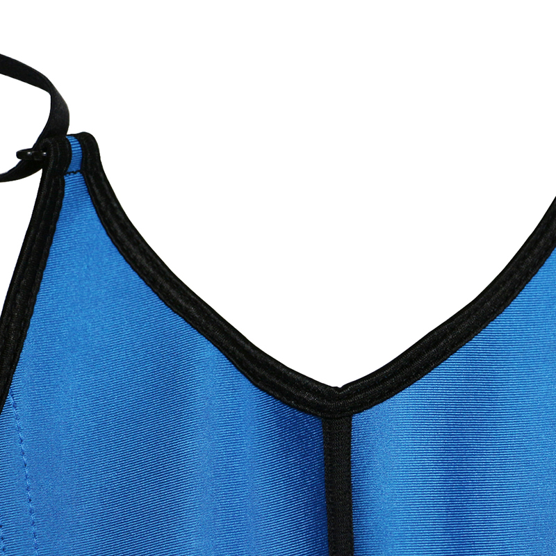 Blue Latex Vest Corset XS-6XL MH1051