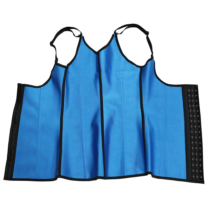 Blue Latex Vest Corset XS-6XL MH1051