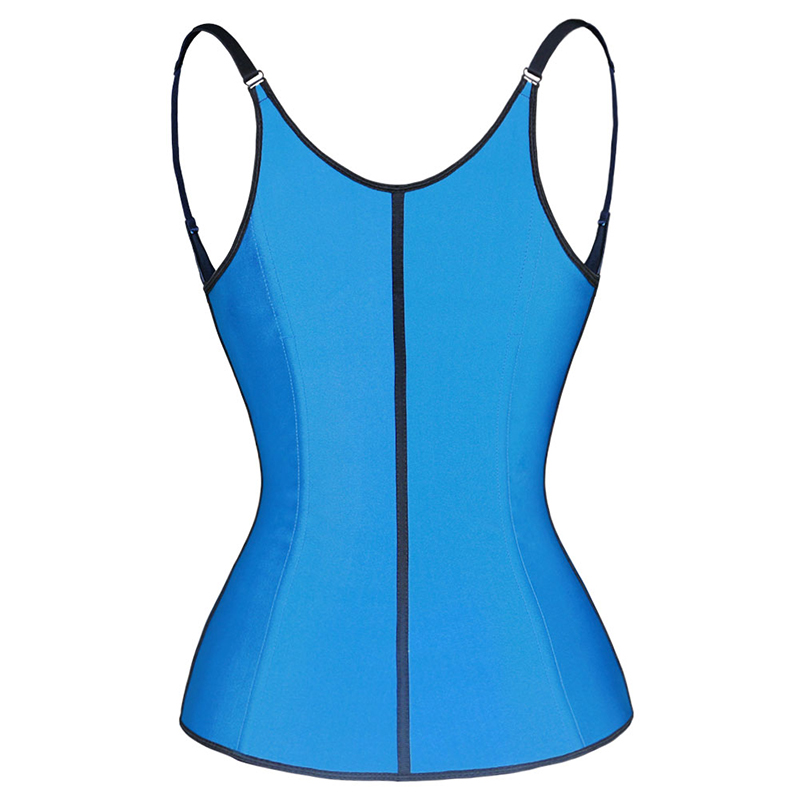 Blue Latex Vest Corset XS-6XL MH1051