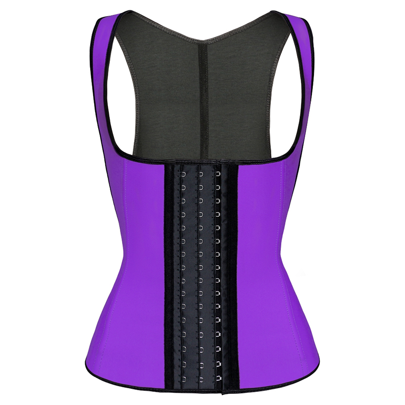 Purple 9 steel bone Vest Waist Cincher XXS-6XL MH1012