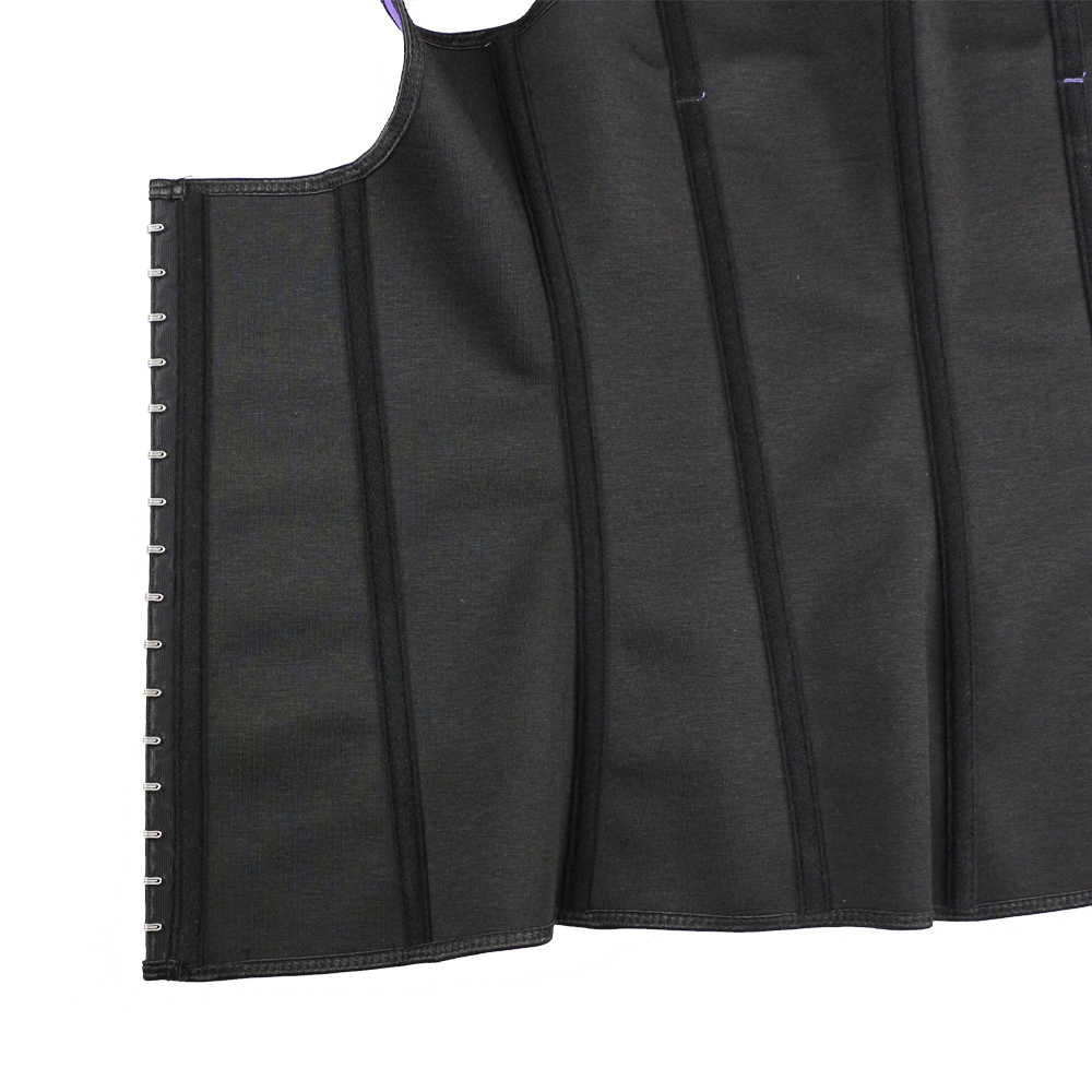 	Black Two Strspes Latex Vest Corset XS-6XL MH1001