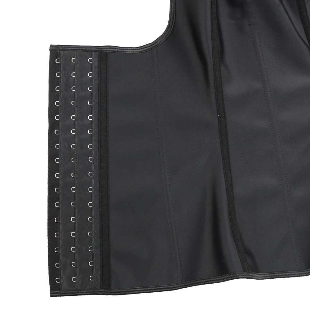 	Black Two Strspes Latex Vest Corset XS-6XL MH1001