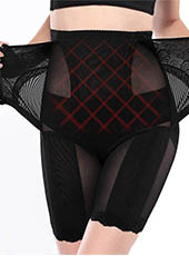 Black High Waist Admonial Hooks Waist Shaper M-4XL MH1580 