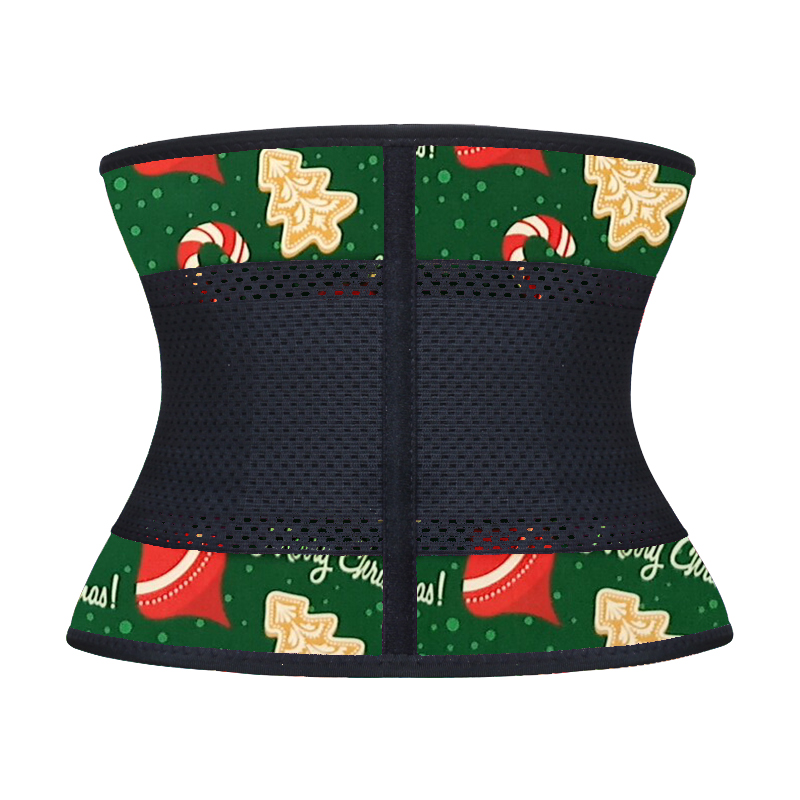 Christmas Latex Steel Bones Waist Trimmer Belt XS-3XL MH1864