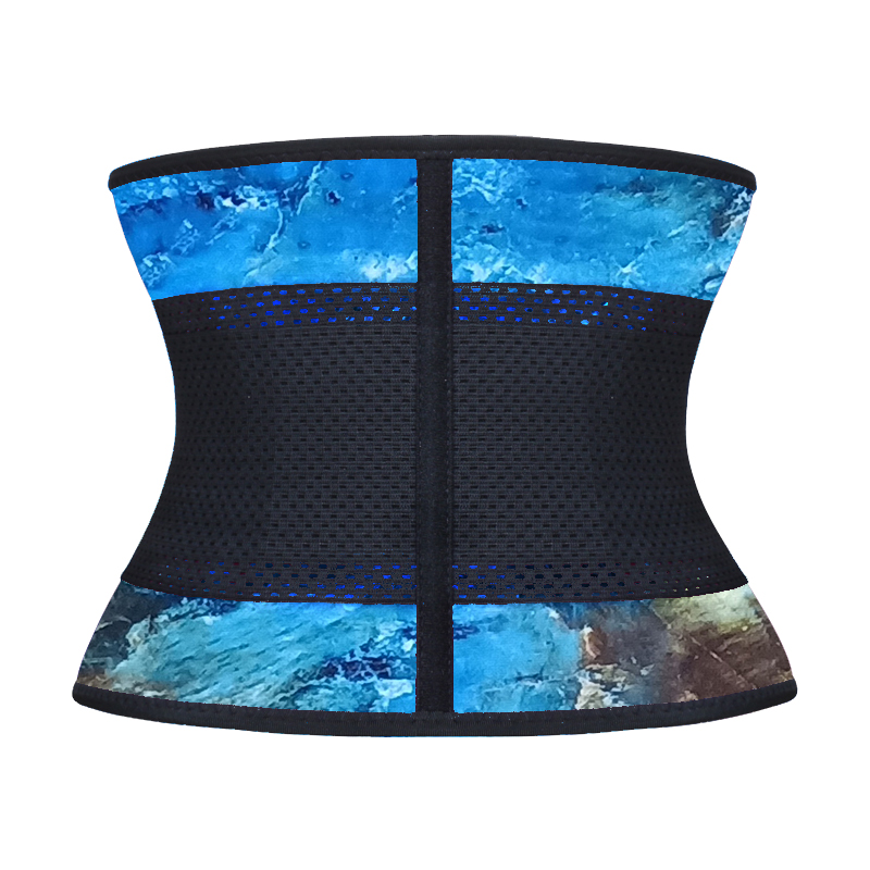 Marble Latex Steel Bones Waist Trimmer Belt XS-3XL MH1866