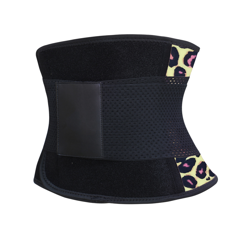 Leopard Latex Steel Bones Waist Trimmer Belt XS-3XL MH1867