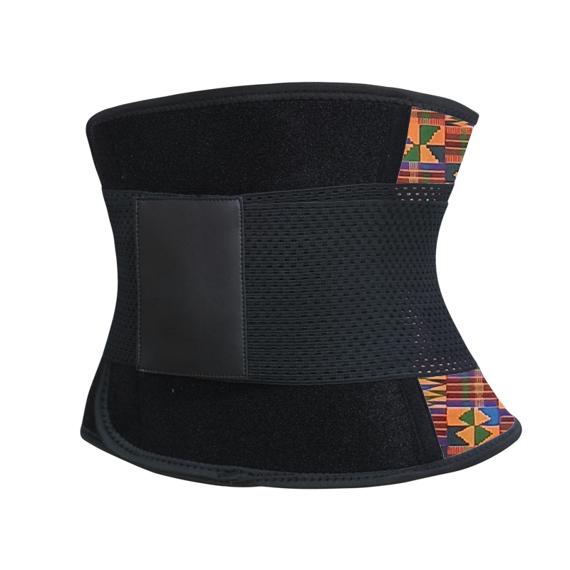 Geometric pattern Latex Waist Trimmer Belt XS-3XL MH1868