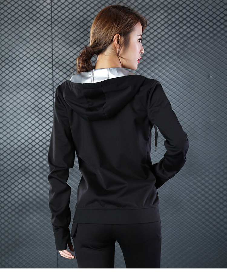 Spring and summer new sweat suits women's long-sleeved hooded sweat coat large size sweat pants women's yoga clothing MH1797