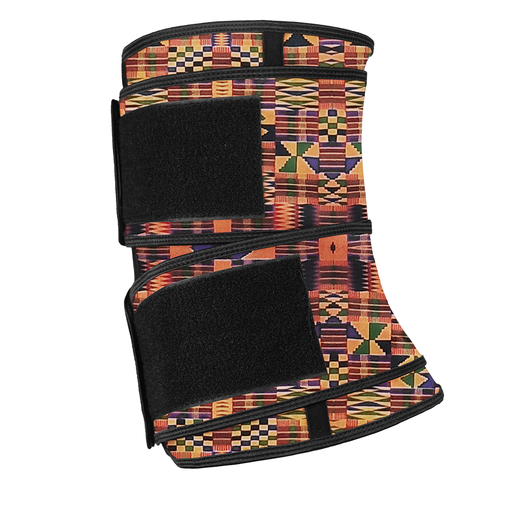 Geometric Pattern Double Belt Latex Waist Trainer 
