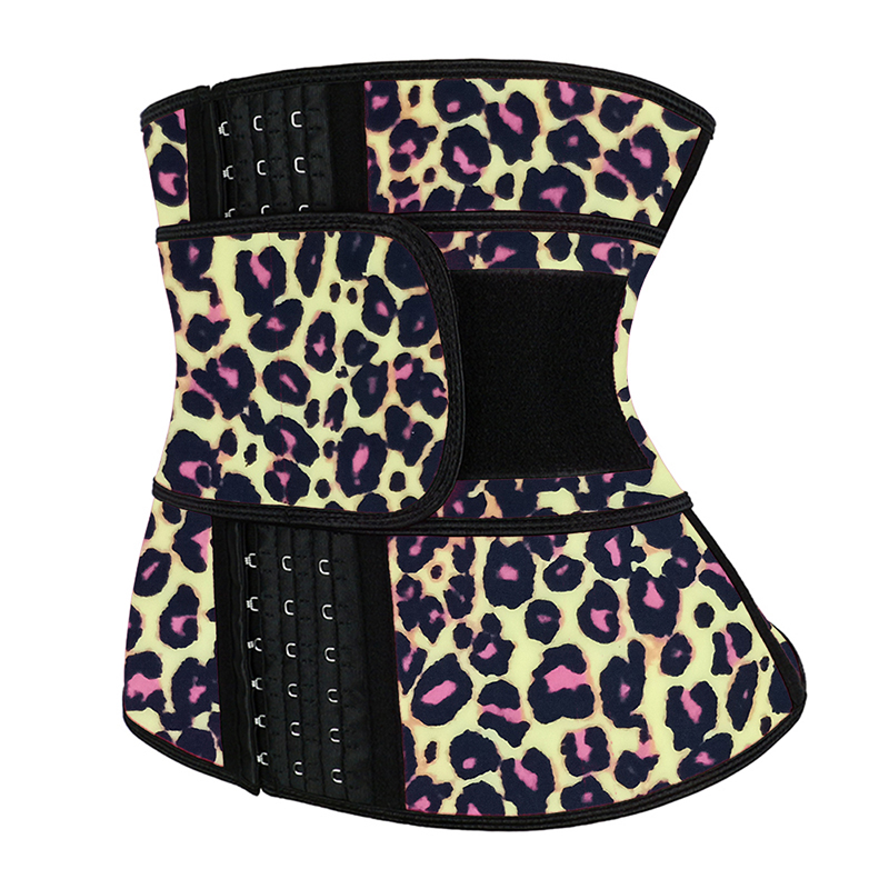 Leopard Yellow Single Belt Hooks Waist Trainer MH1770YL