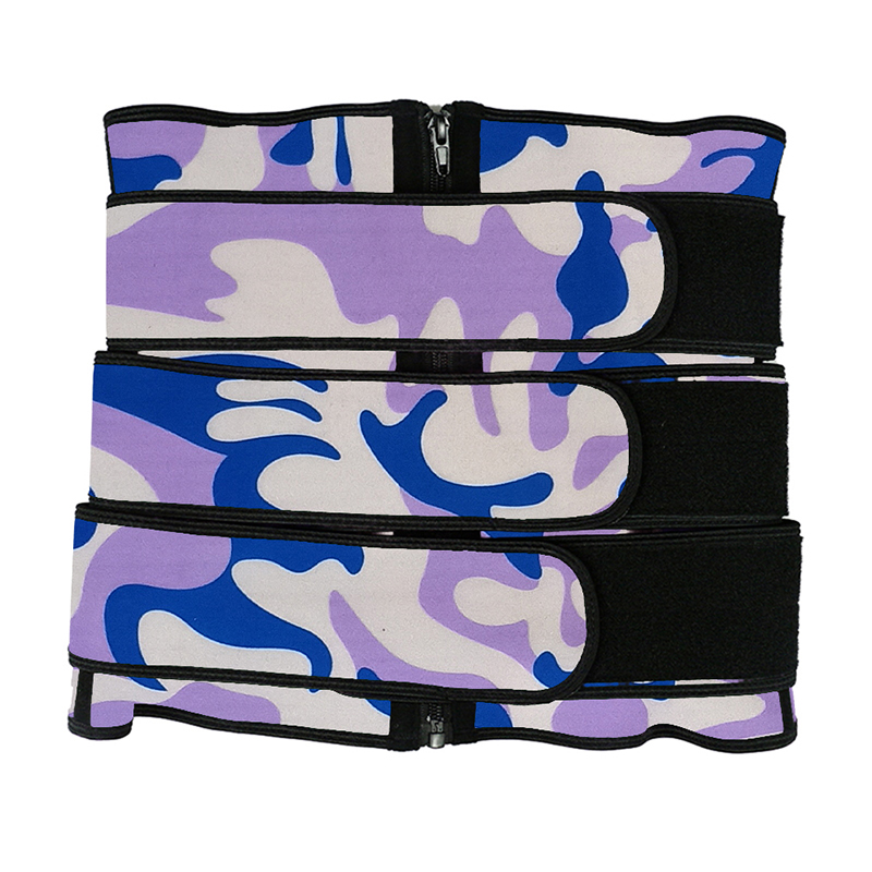 Purple Camouflage Zipper Three Belt MHW100001PC