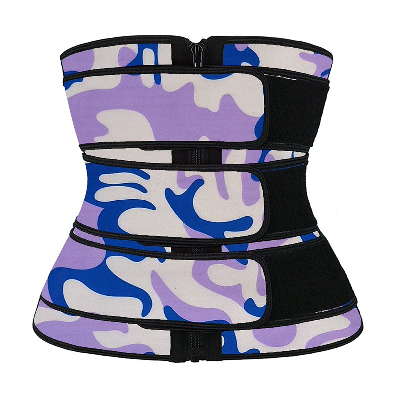 Purple Camouflage Zipper Three Belt MHW100001PC