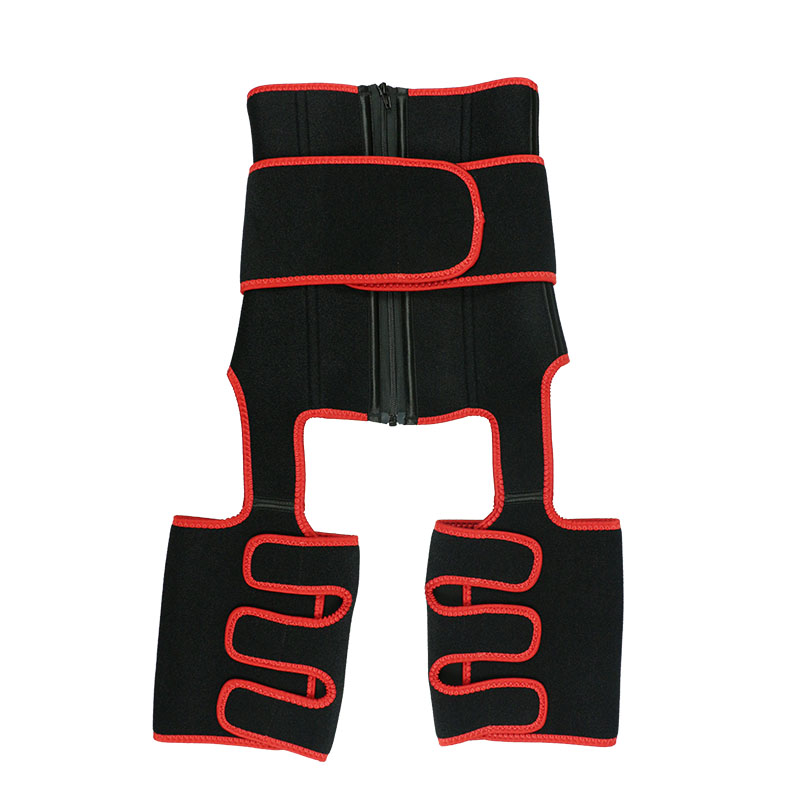 Red Thigh Shaper with Single Belt MHW100045R