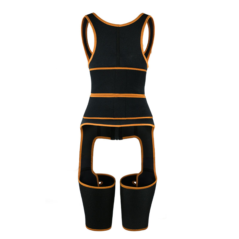 Orange Neoprene Double Belt Shaper Vest MHW100046O