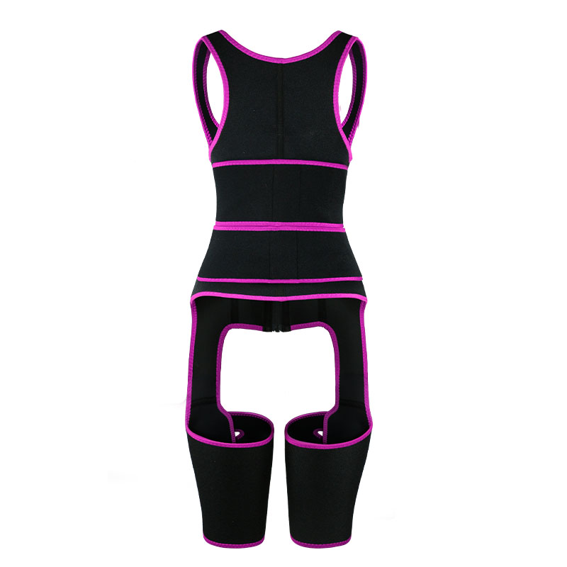 Pink Neoprene Double Belt Shaper Vest MHW100046P