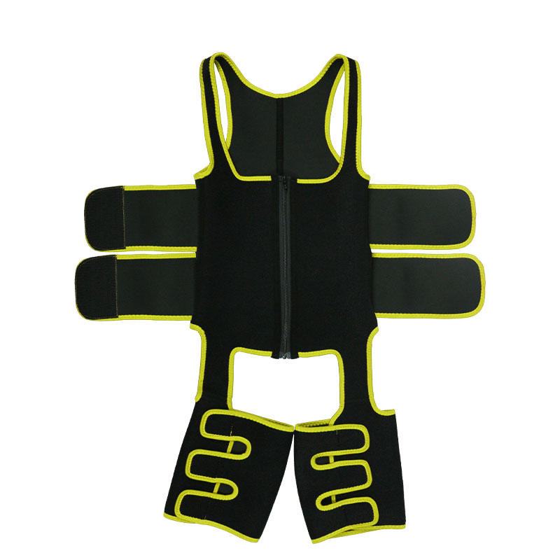 Yellow Neoprene Double Belt Shaper Vest HW100067Y